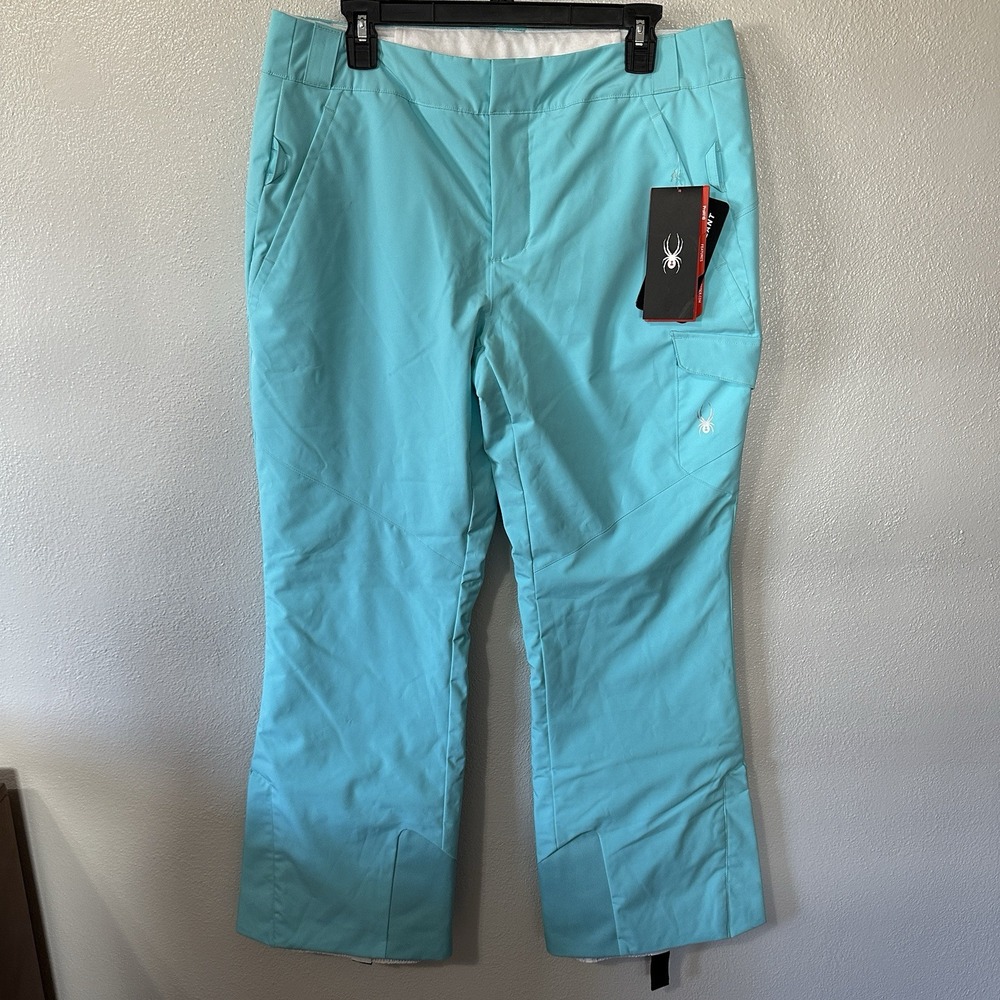 Spyder Women's Size 14Short Blue Ski Snow Pants Insulated Gorpcore NWT